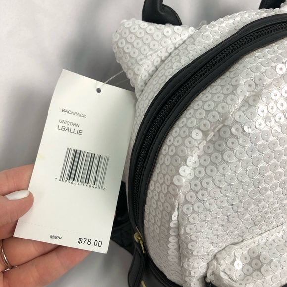 New BETSEY JOHNSON mini sequin backpack - Picture 4 of 8
